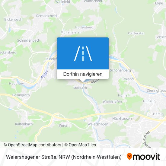 Weiershagener Straße Karte