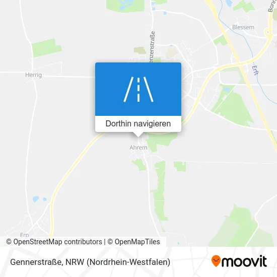 Gennerstraße Karte