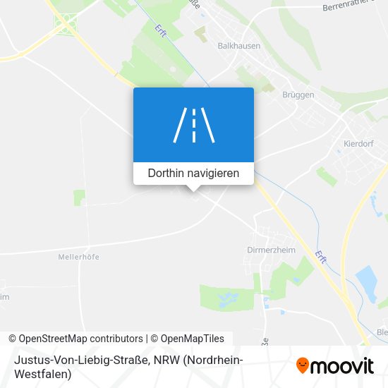 Justus-Von-Liebig-Straße Karte