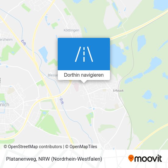 Platanenweg Karte