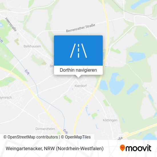 Weingartenacker Karte