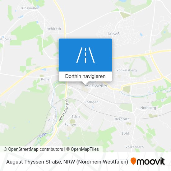 August-Thyssen-Straße Karte