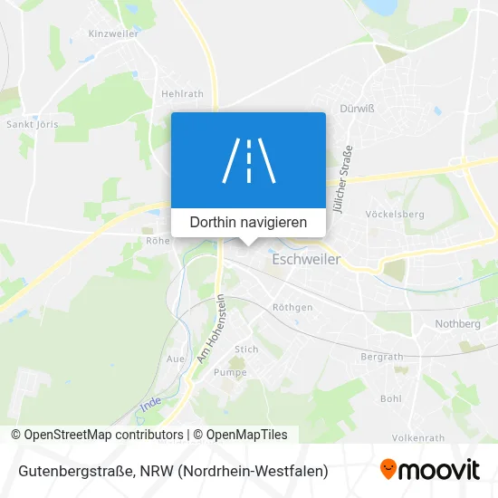 Gutenbergstraße Karte