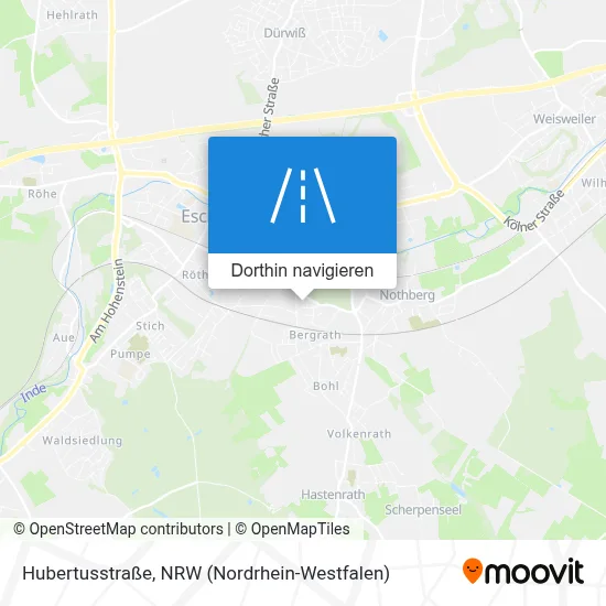 Hubertusstraße Karte