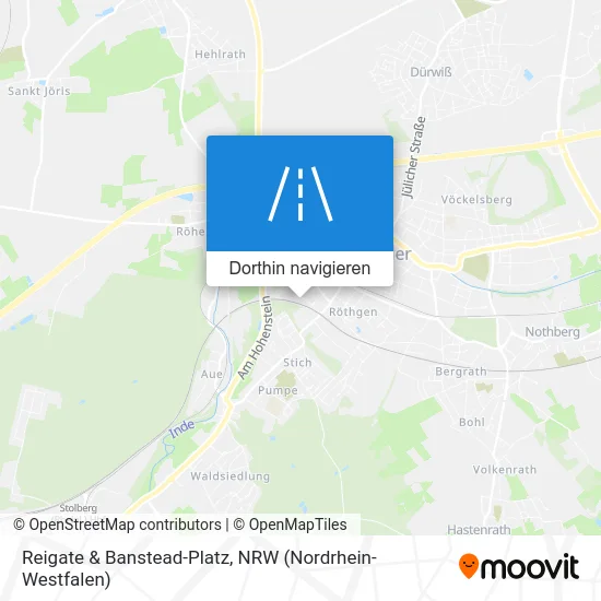 Reigate & Banstead-Platz Karte