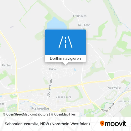 Sebastianusstraße Karte
