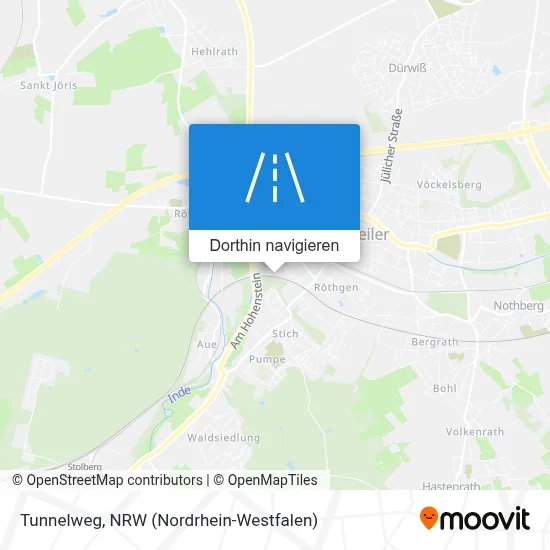 Tunnelweg Karte