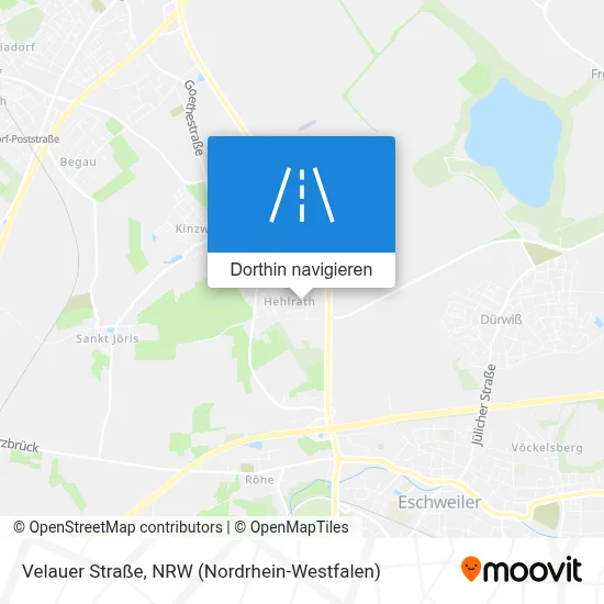 Velauer Straße Karte