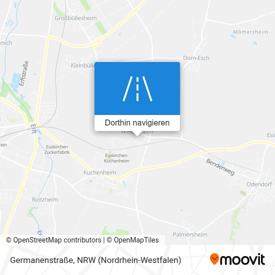 Germanenstraße Karte