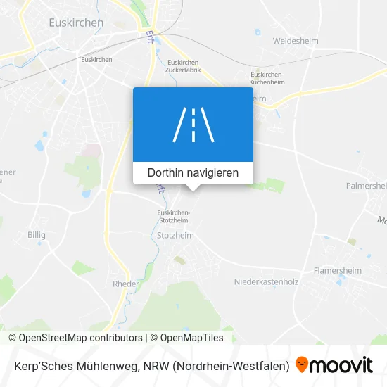 Kerp’Sches Mühlenweg Karte