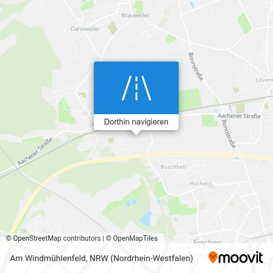 Am Windmühlenfeld Karte