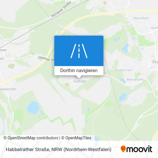 Habbelrather Straße Karte