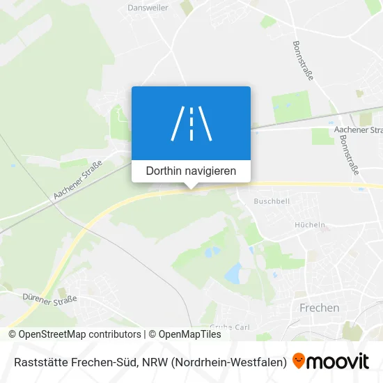 Raststätte Frechen-Süd Karte