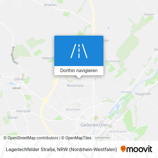 Lagerlechfelder Straße Karte