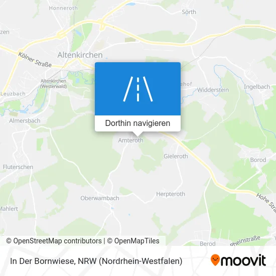 In Der Bornwiese Karte