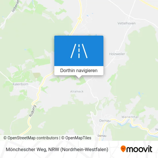 Mönchescher Weg Karte