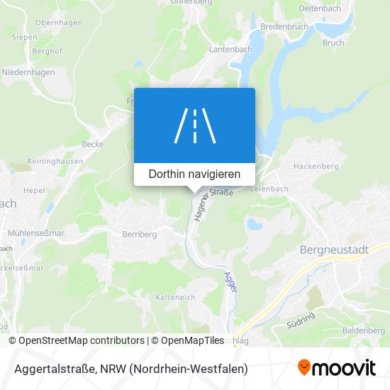 Aggertalstraße Karte