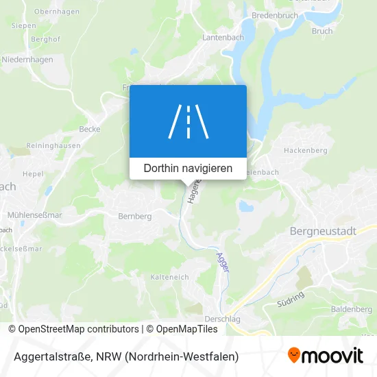 Aggertalstraße Karte