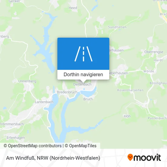 Am Windfuß Karte