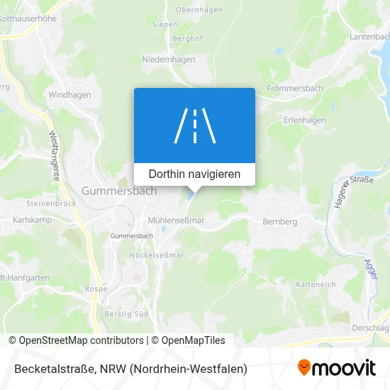 Becketalstraße Karte