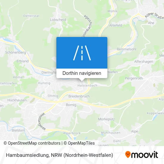 Hambaumsiedlung Karte