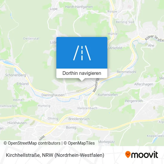 Kirchhellstraße Karte