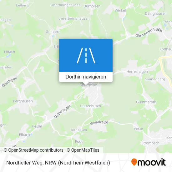 Nordheller Weg Karte