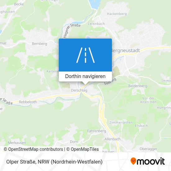 Olper Straße Karte