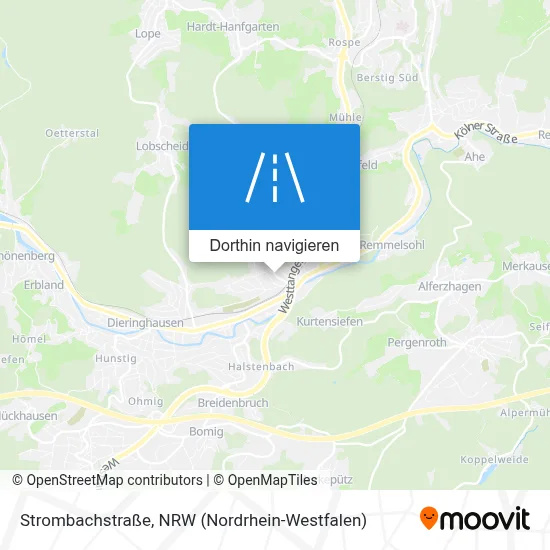 Strombachstraße Karte