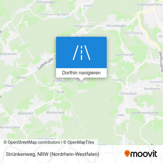 Strünkenweg Karte