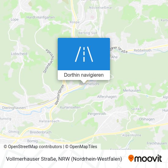 Vollmerhauser Straße Karte