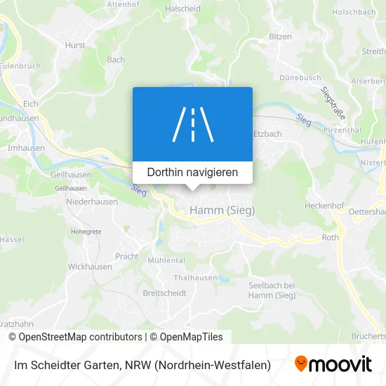 Im Scheidter Garten Karte