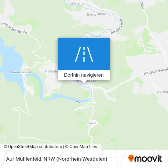 Auf Mühlenfeld Karte