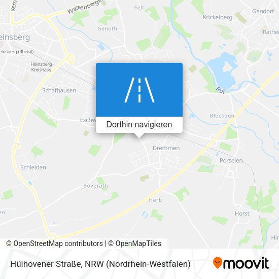 Hülhovener Straße Karte
