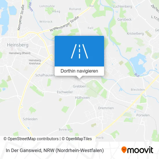 In Der Gansweid Karte