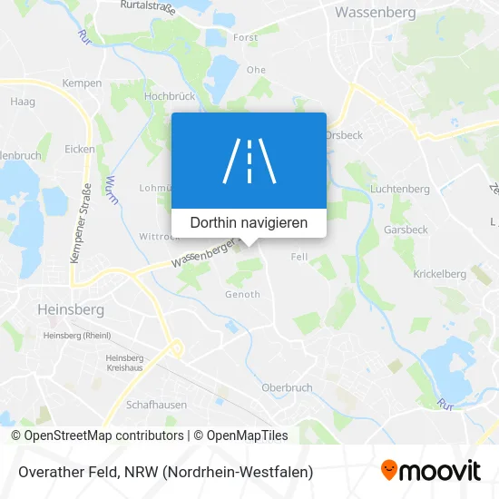 Overather Feld Karte