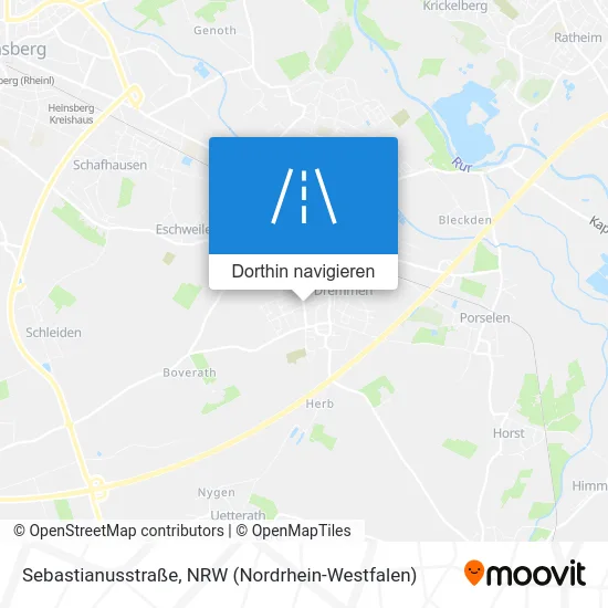 Sebastianusstraße Karte