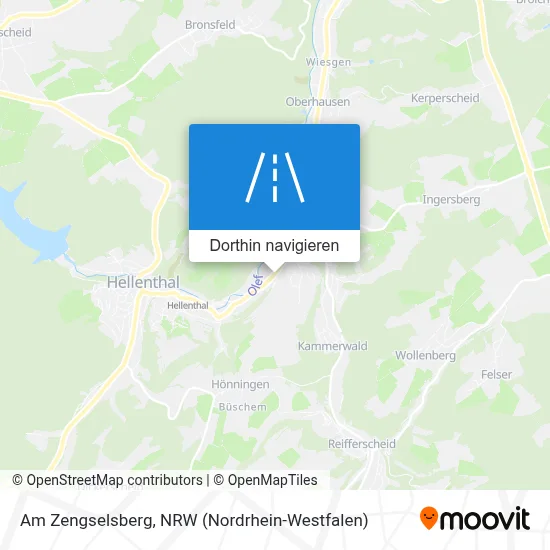 Am Zengselsberg Karte
