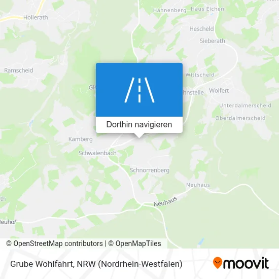 Grube Wohlfahrt Karte