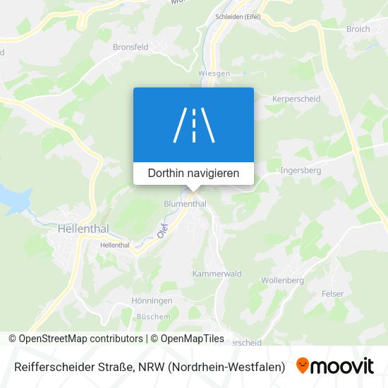 Reifferscheider Straße Karte