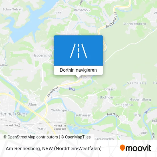 Am Rennesberg Karte