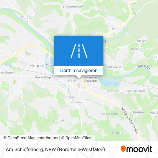 Am Schiefenberg Karte