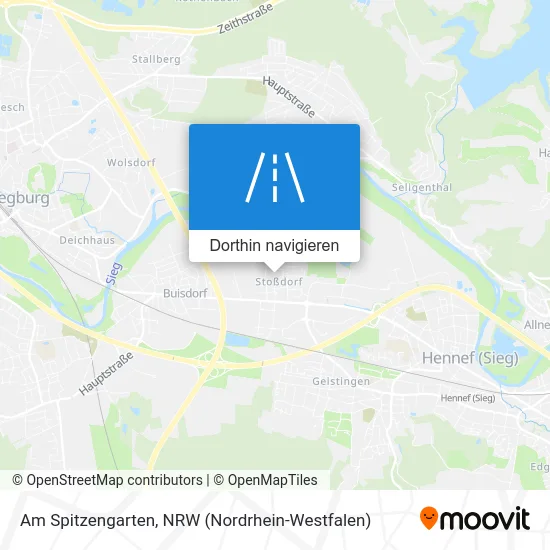 Am Spitzengarten Karte