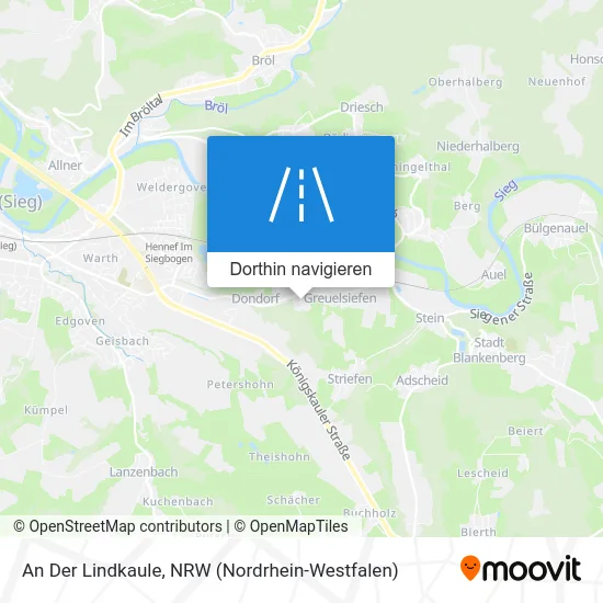 An Der Lindkaule Karte