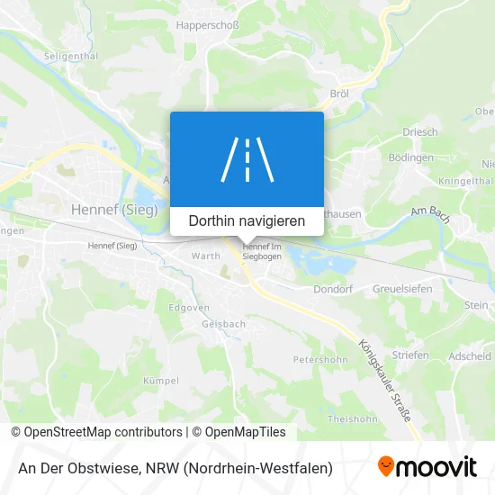 An Der Obstwiese Karte