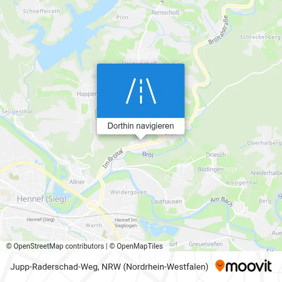 Jupp-Raderschad-Weg Karte