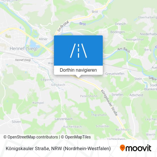 Königskauler Straße Karte