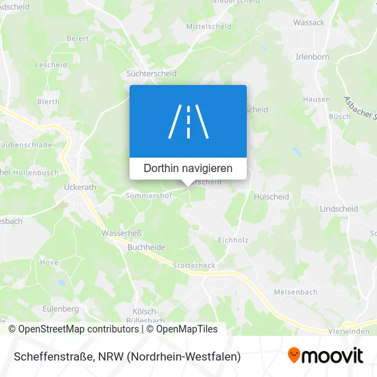 Scheffenstraße Karte