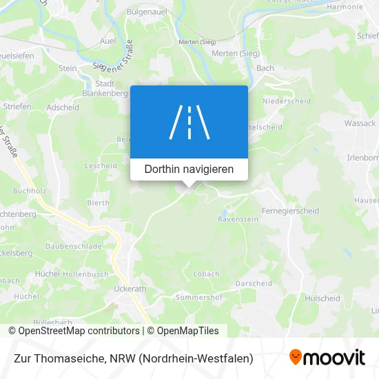 Zur Thomaseiche Karte