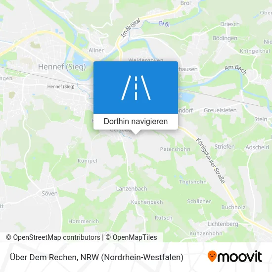 Über Dem Rechen Karte